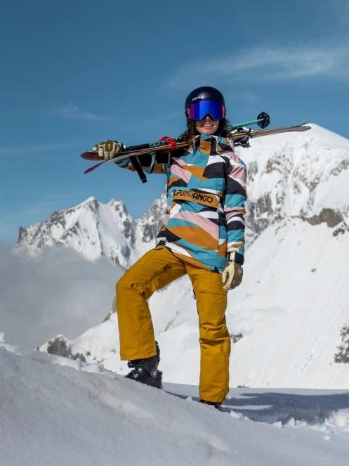 Fundango Sakura ECO Bib Pants damski spodnie narciarskie żółty 2