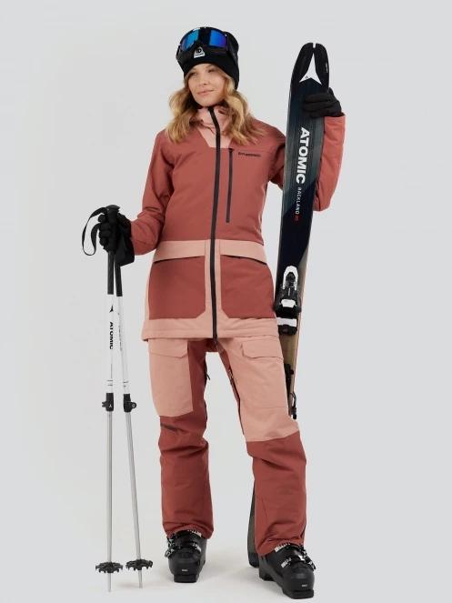 Fundango Sakura ECO Bib Pants damski spodnie narciarskie różowy 6