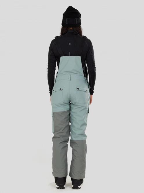 Fundango Sakura ECO Bib Pants damski spodnie narciarskie zielony 3