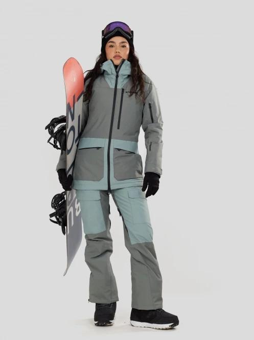 Fundango Sakura ECO Bib Pants damski spodnie narciarskie zielony 4