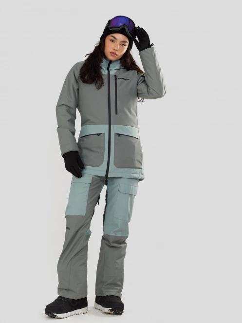 Fundango Sakura ECO Bib Pants damski spodnie narciarskie zielony 5