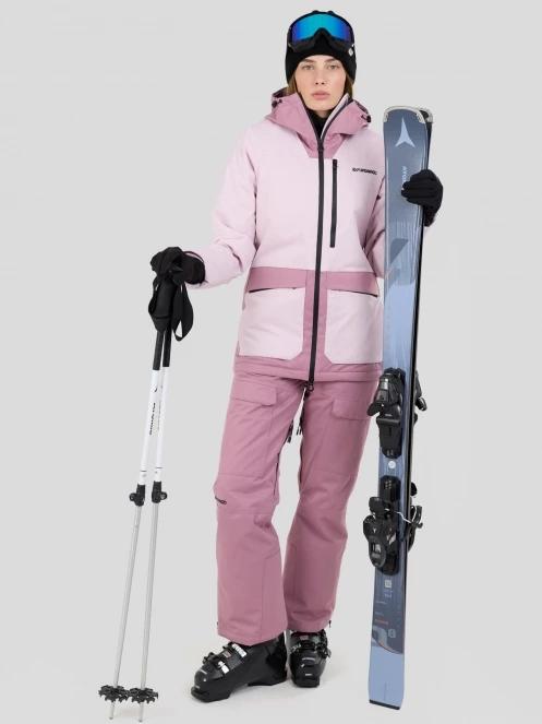 Fundango Sakura ECO Bib Pants damski spodnie narciarskie różowy 9