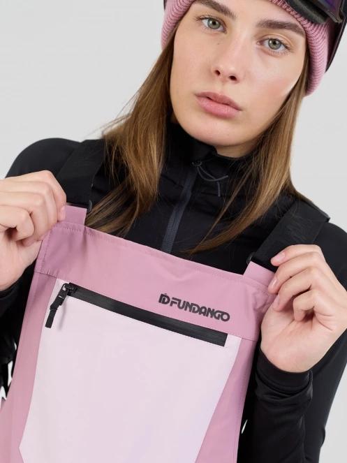 Fundango Shelby ECO 3L Bib Pants damski spodnie narciarskie różowy 8
