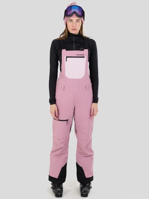 Fundango Shelby ECO 3L Bib Pants damski spodnie narciarskie różowy 2
