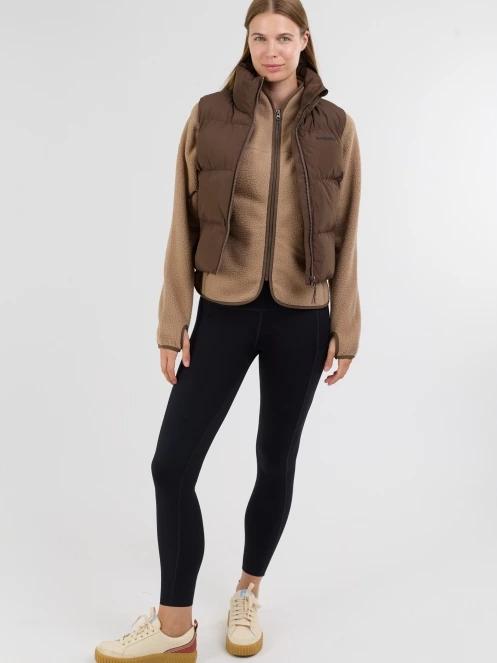 Fundango Keira Padded Vest damski kamizelka brąz 4