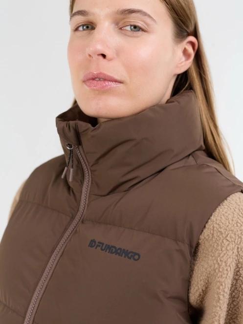 Fundango Keira Padded Vest damski kamizelka brąz 5