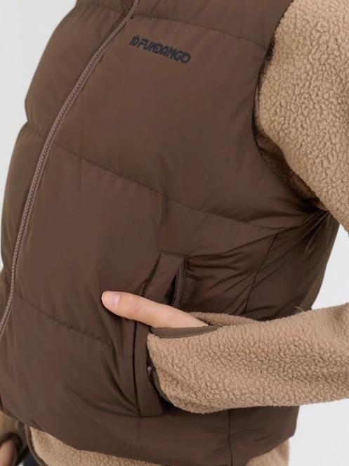 Fundango Keira Padded Vest damski kamizelka brąz 6