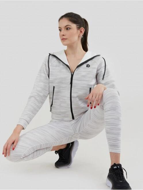Fundango Draug Sweatshirt damski sweter z kapturem biały 4