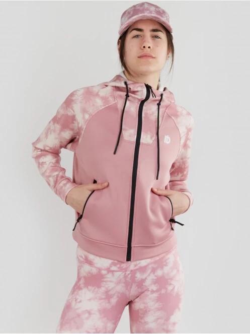 Fundango Draug Sweatshirt damski sweter z kapturem różowy 5