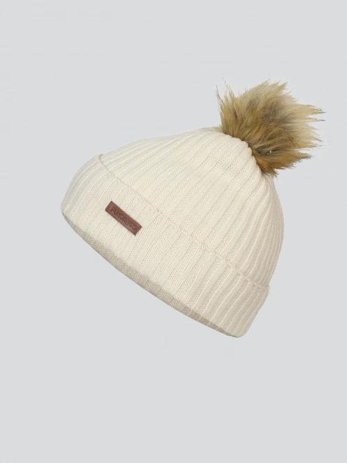 Fundango Merna Beanie damski czapka z pomponem biały 2
