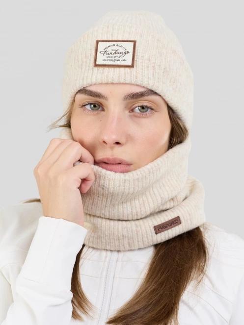 Fundango Grace Beanie damski czapka robiona na drutach czarny 2