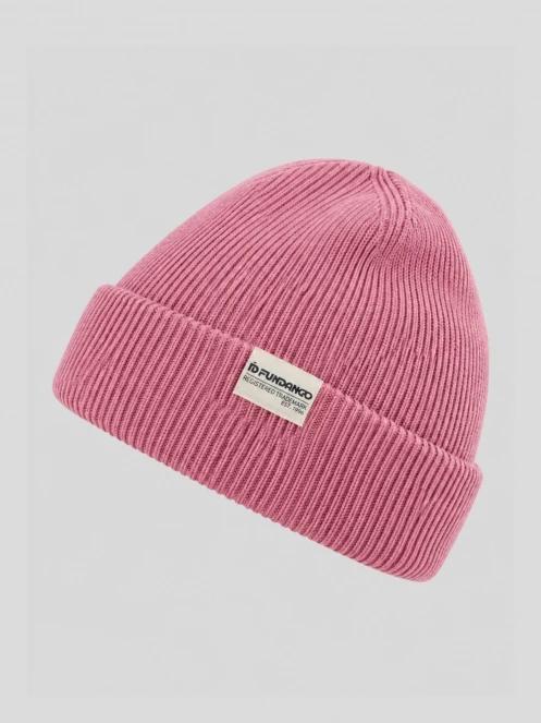 Fundango Tara Beanie czapka robiona na drutach różowy 2