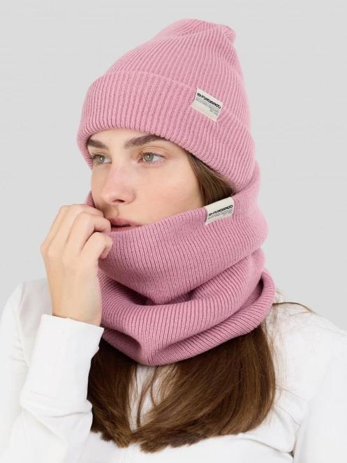 Fundango Tara Beanie czapka robiona na drutach różowy 3