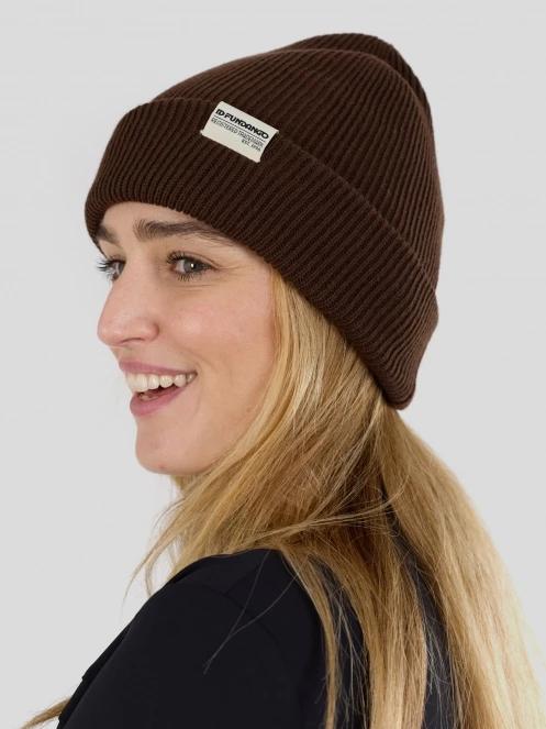 Fundango Tara Beanie czapka robiona na drutach brąz 4
