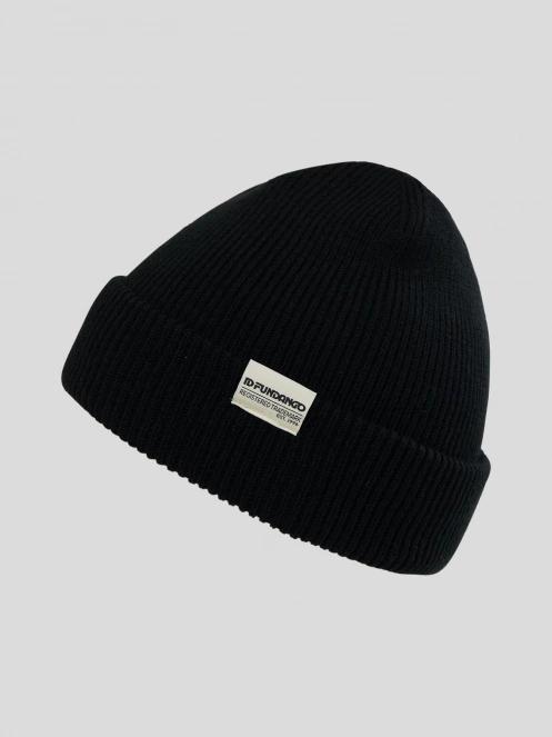 Fundango Tara Beanie czapka robiona na drutach czarny 2