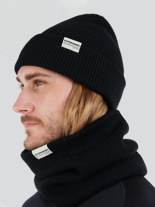 Fundango Tara Beanie czapka robiona na drutach czarny 4