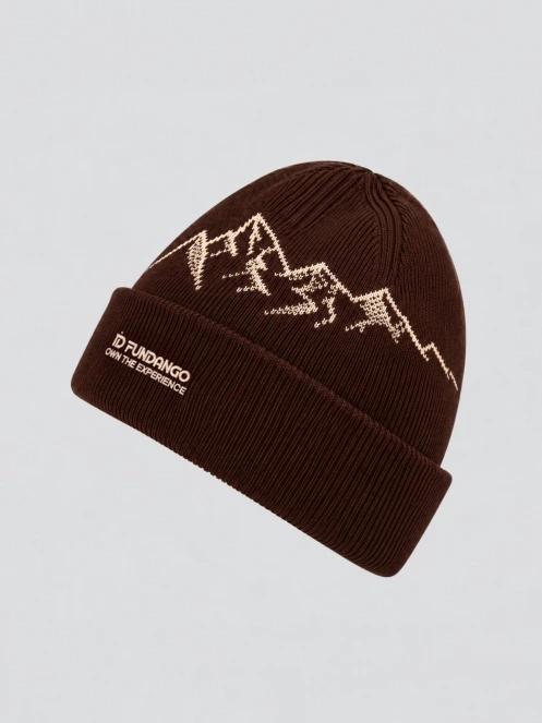 Fundango Hill Beanie czapka robiona na drutach biały 2