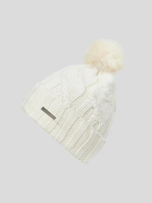 Fundango Renna II Beanie damski czapka robiona na drutach biały 2