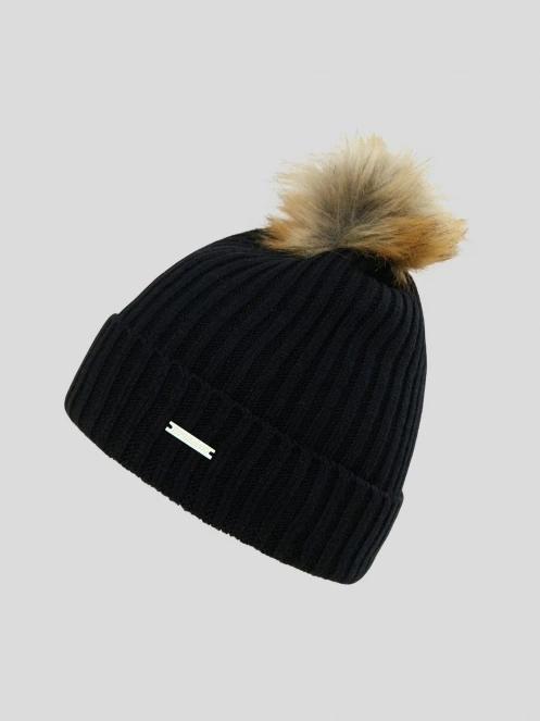 Fundango Merna II Beanie  damski czapka robiona na drutach czarny 2