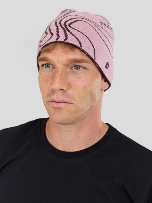 Fundango Ace Beanie czapka robiona na drutach różowy 4