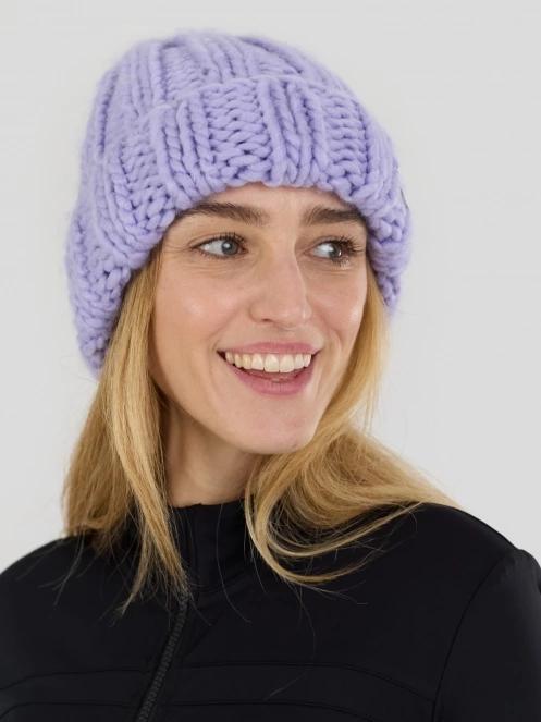 Fundango Astrid Beanie czapka robiona na drutach fiolet 2