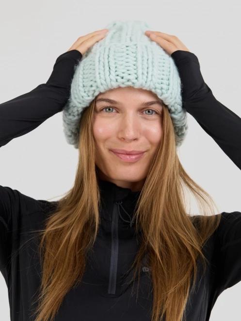 Fundango Astrid Beanie czapka robiona na drutach zielony 2
