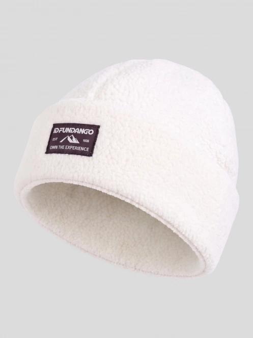 Fundango Zeo Fleece Beanie czapka robiona na drutach biały 2