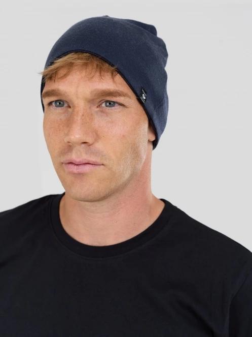 Fundango Taupo Merino Beanie męski czapka robiona na drutach ciemnoniebieski 2