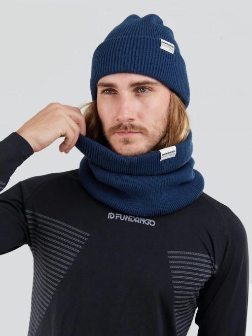 Fundango Tara Neckwarmer męski szalik komin ciemnoniebieski 4