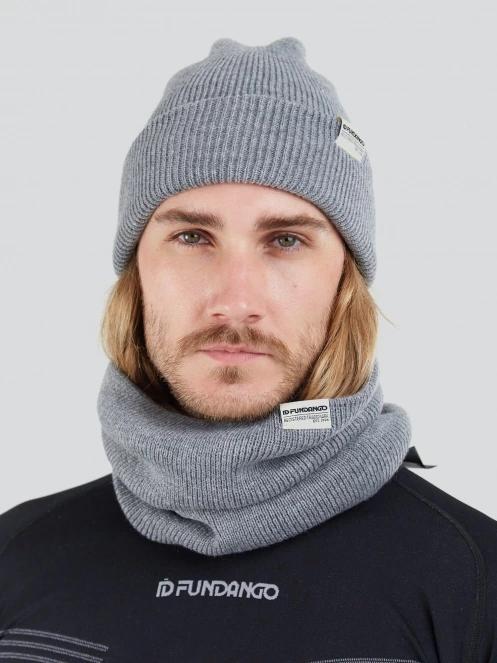 Fundango Tara Neckwarmer męski szalik komin szary 4