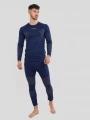 Fundango Seamless Baselayer Set męski komplet bielizny ciemnoniebieski 1