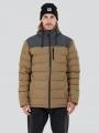 Fundango Passat Padded Jacket męski pikowana kurtka przejściowa brąz 1