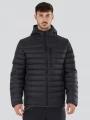 Fundango Matt Hooded Jacket męski pikowana kurtka przejściowa czarny 1