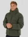 Fundango Newport Puffer Jacket męski pikowana kurtka zimowa oliwka 1