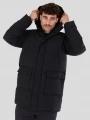 Fundango Nordvik Parka Jacket męski pikowana kurtka zimowa czarny 1