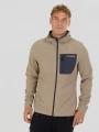 Fundango Nagano Full Zip Hoodie męski hybrydowa warstwa pośrednia piasek 1