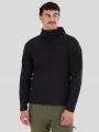 Fundango Nagano Full Zip Hoodie męski hybrydowa warstwa pośrednia czarny 1