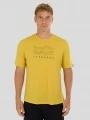 Fundango Wanaka Merino T-shirt męski koszulka z krótkim rekawem żółty 1