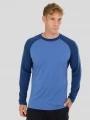 Fundango Rotorua Merino Longsleeve męski koszulka bieliźniana niebieski 1