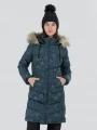 Fundango Puppis Padded Jacket damski kurtka zimowa zielony 1