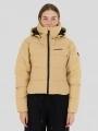 Fundango Amber Cropped Jacket damski pikowana kurtka przejściowa żółty 1