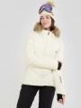 Fundango Elyra Fur Padded Jacket damski pikowana kurtka narciarska biały 1
