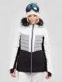 Fundango Salina Padded Jacket damski pikowana kurtka narciarska biały 1