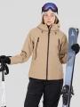 Fundango Nankin ECO 3L Jacket damski kurtka przeciwdeszczowa piasek 1