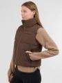 Fundango Keira Padded Vest damski kamizelka brąz 1