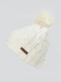 Fundango Renna Beanie damski czapka z pomponem biały 1